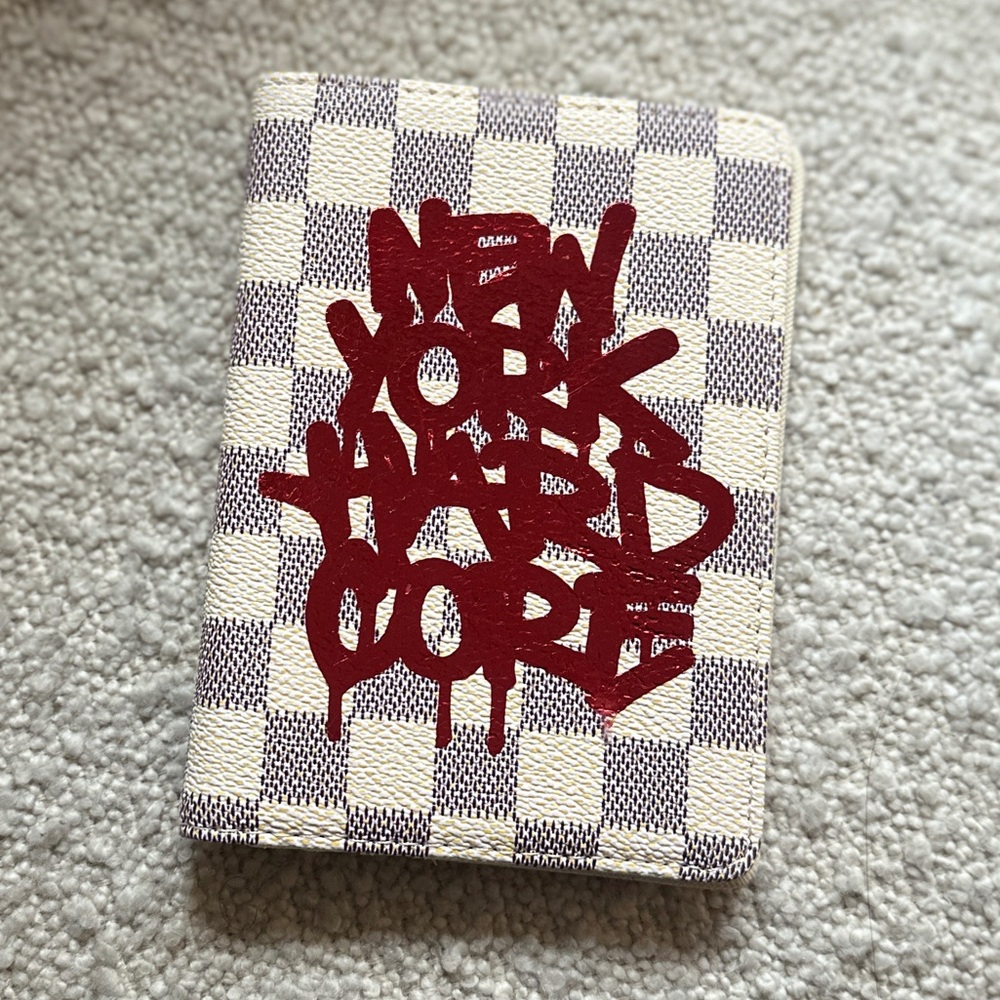 Red Foil New York Hardcore Graffiti Passport Holder / Wallet